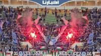تضامناً مع غـزة.. الجماهير الطنجاوية تزين مدرجات ملعب أدرار بالأعلام الفلـســطينية